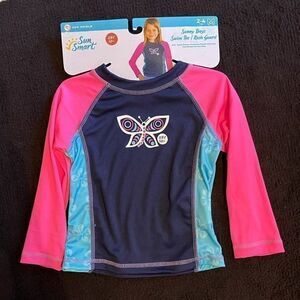NWT Rash‎ Guard Girls Swim Tee